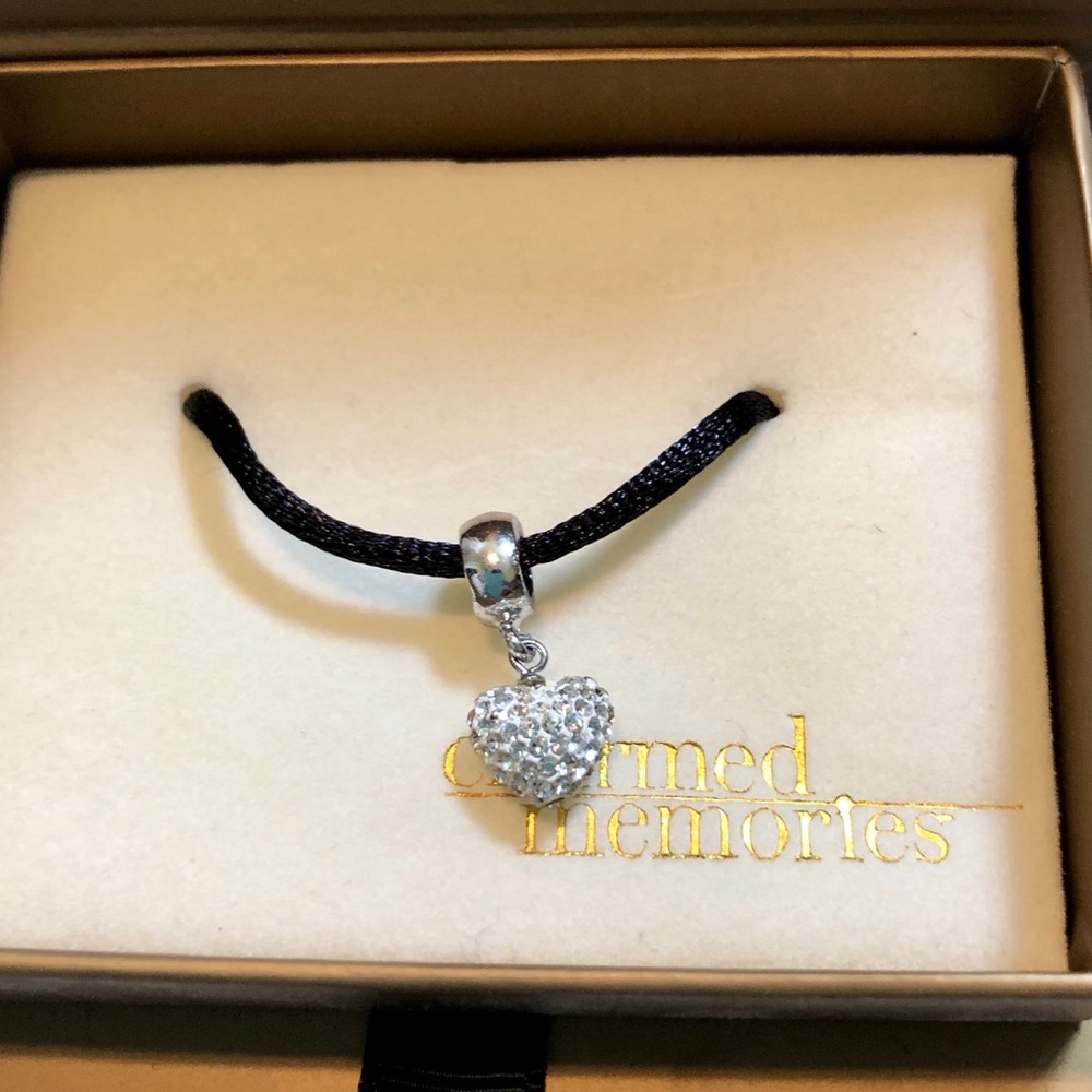 Kay Jewelers Crystal Studded Heart Charm